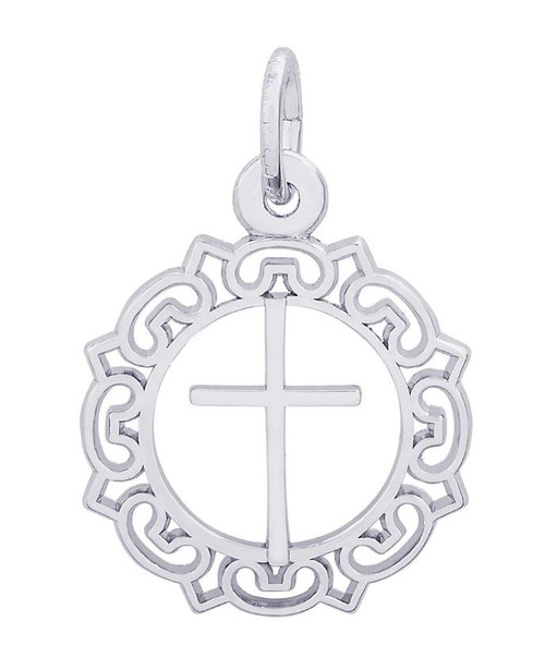 Cross With Ornate Border "Rembrandt" Charm