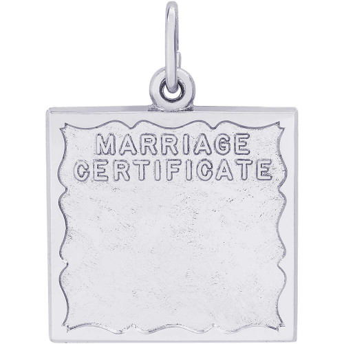 Marriage Certificate "Rembrandt" Charm