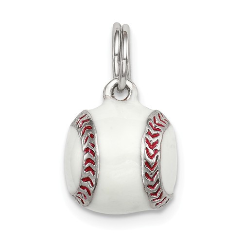 Baseball Red Stitch charm