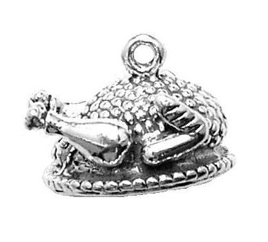 Turkey On Platter Charm