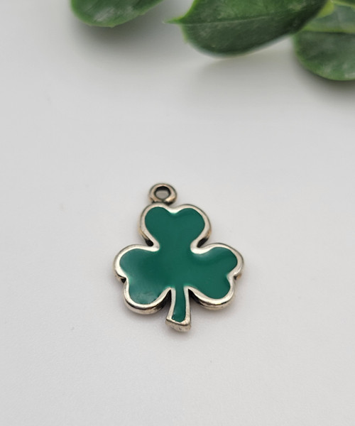 "Enamel Shamrock" Charm