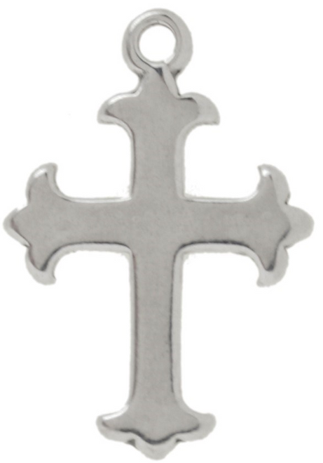 "Cross with 3 Points" Charm
