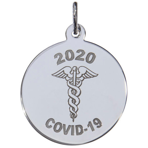 COVID 19 Caduceus Charm 
