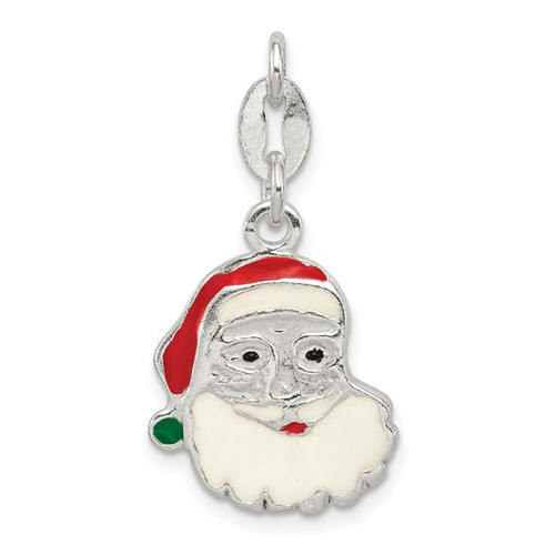 Enamel "Santa Head" Charm
