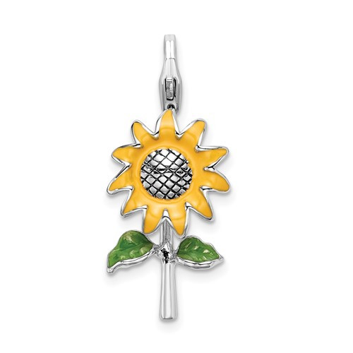 Yellow Enamel Sunflower