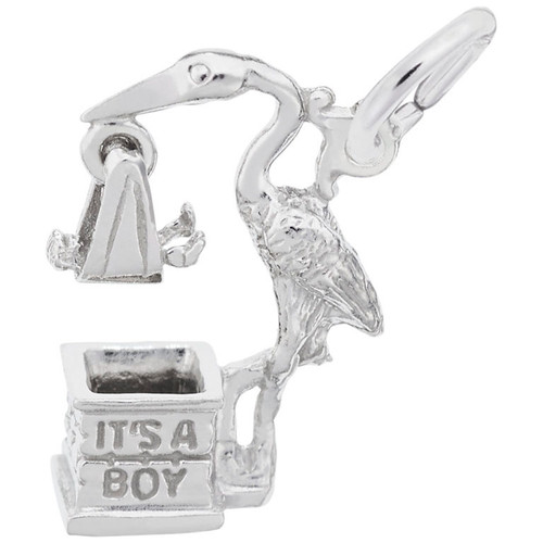 Stork Its a Boy "Rembrandt" Charm