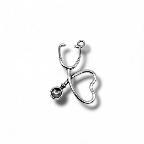 Heart Stethoscope Charm