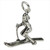 Skier "Female" Charm