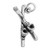 Snow Skis w/ Boots Charm