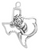 Texas w/ Rose Charm