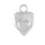"Tiny Heart on Heart" Charm
