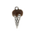 Ice Cream Cone "Chocolate" Charm