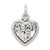 Sweet 16 Heart w/Crystal