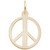 Peace Symbol "Rembrandt" Charm