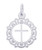 Cross With Ornate Border "Rembrandt" Charm