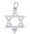 Star Of David "Rembrandt" Charm
