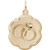 Wedding Rings Scalloped "Rembrandt" Charm