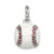Baseball Red Stitch charm