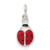 "Red Enamel Lady Bug" Charm