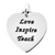 "Love Inspire Teach" heart