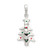 Silver Tree with Enamel Ornaments