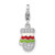 Enameled Mitten Charm