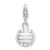 Enamel Volleyball Charm