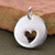 "Single Heart Cut Out" Charm