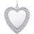 Scrolled Classic Heart "Rembrandt" Charm