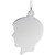 Flat Young Boys Head "Rembrandt" Charm
