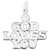 God Loves You "Rembrandt" Charm