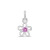 Pink CZ Flower 