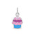 Enamel Pink & Blue Cupcake