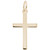 Medium Vermeil Plain Cross "Rembrandt" Charm