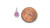Round CZ Birthstone Charm