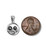 Double Sunflower Circle Charm