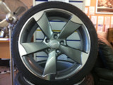 18" Alloy Wheels & Tyres Audi TT RS Style Gunmetal polish face