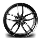 19" Riviera RV195 Matte Black Staggered Fitment