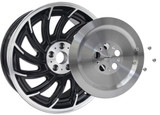 20" Calibre Turbine Alloy Wheels Black Polished