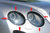 Bentley Continental GT/GTC Headlight Bezzel Pack 2005-2011 