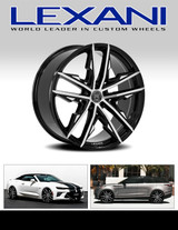 24" Lexani Venom Alloy Wheels & Tyres Gloss Black Polish Face