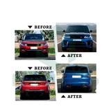 Range Rover Sport 2013-2017 Facelift to SVR 2021 Body Kit and Lights  