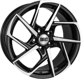 18" Alloy Wheels DRC-DVX Gloss Black Polish Face