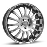 20" Team Dynamics Equinox Alloy Wheels Silver Black Gunmetal Centres with Stainless Lip