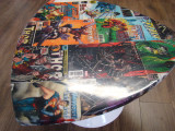 Retro DC Comic Book Table