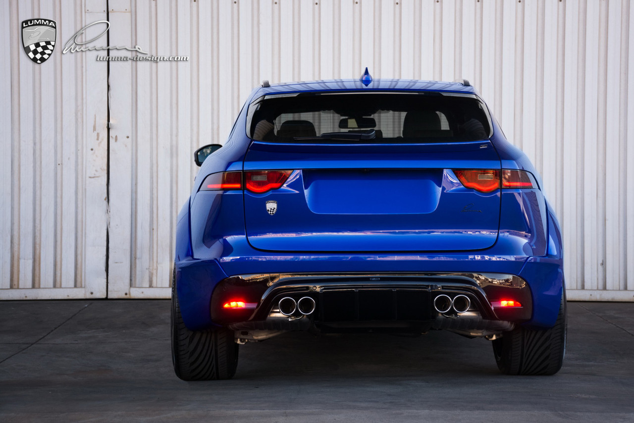 Jaguar F Pace Lumma Design CLRF Body Kit BLUE Meduza Design Ltd