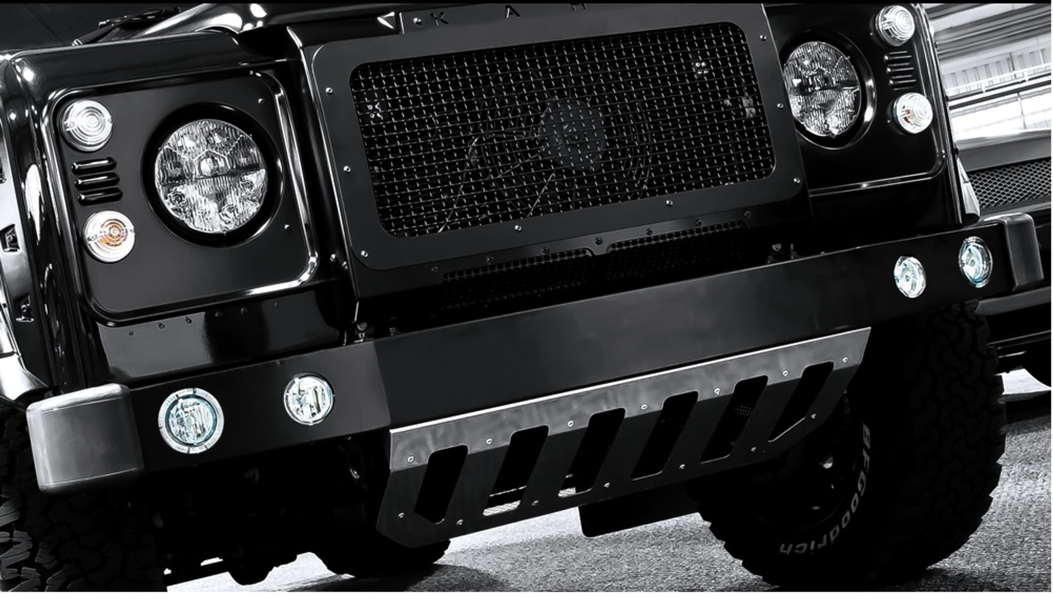 Chelsea Truck Co. Land Rover Defender 110 Front Bumper with lights Meduza Design Ltd Chelsea Truck Co. Land Rover Defender 110 Front Bumper with lights Meduza Design Ltd