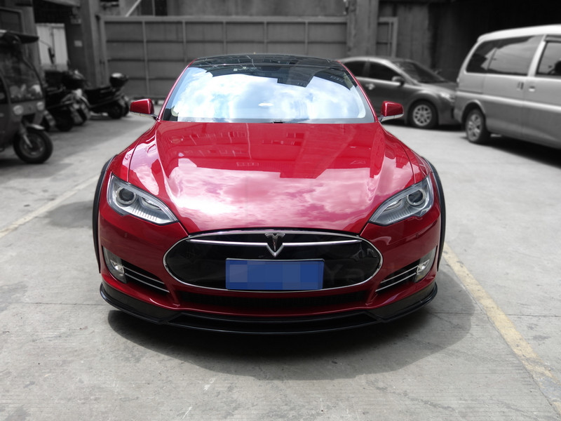 Tesla Model S Carbon Fiber Front Lip Spoiler Meduza Design Ltd