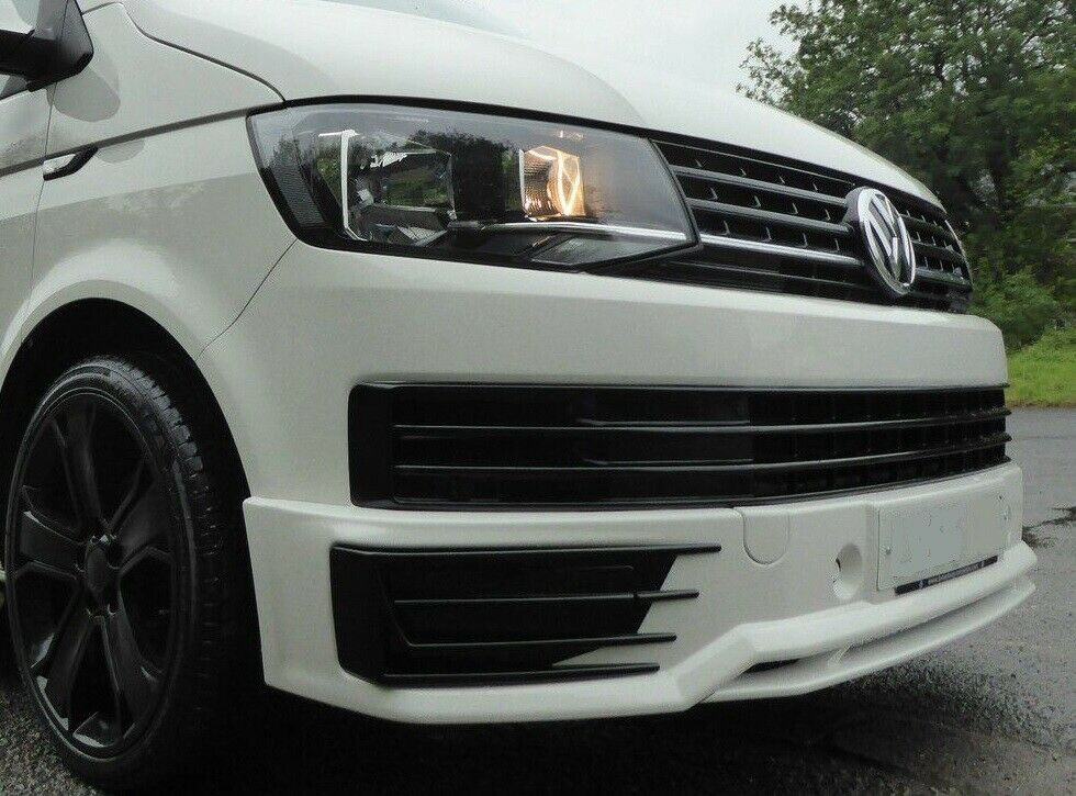 VW Transporter T6 Sportline Style Front Lower Bumper Lip Meduza