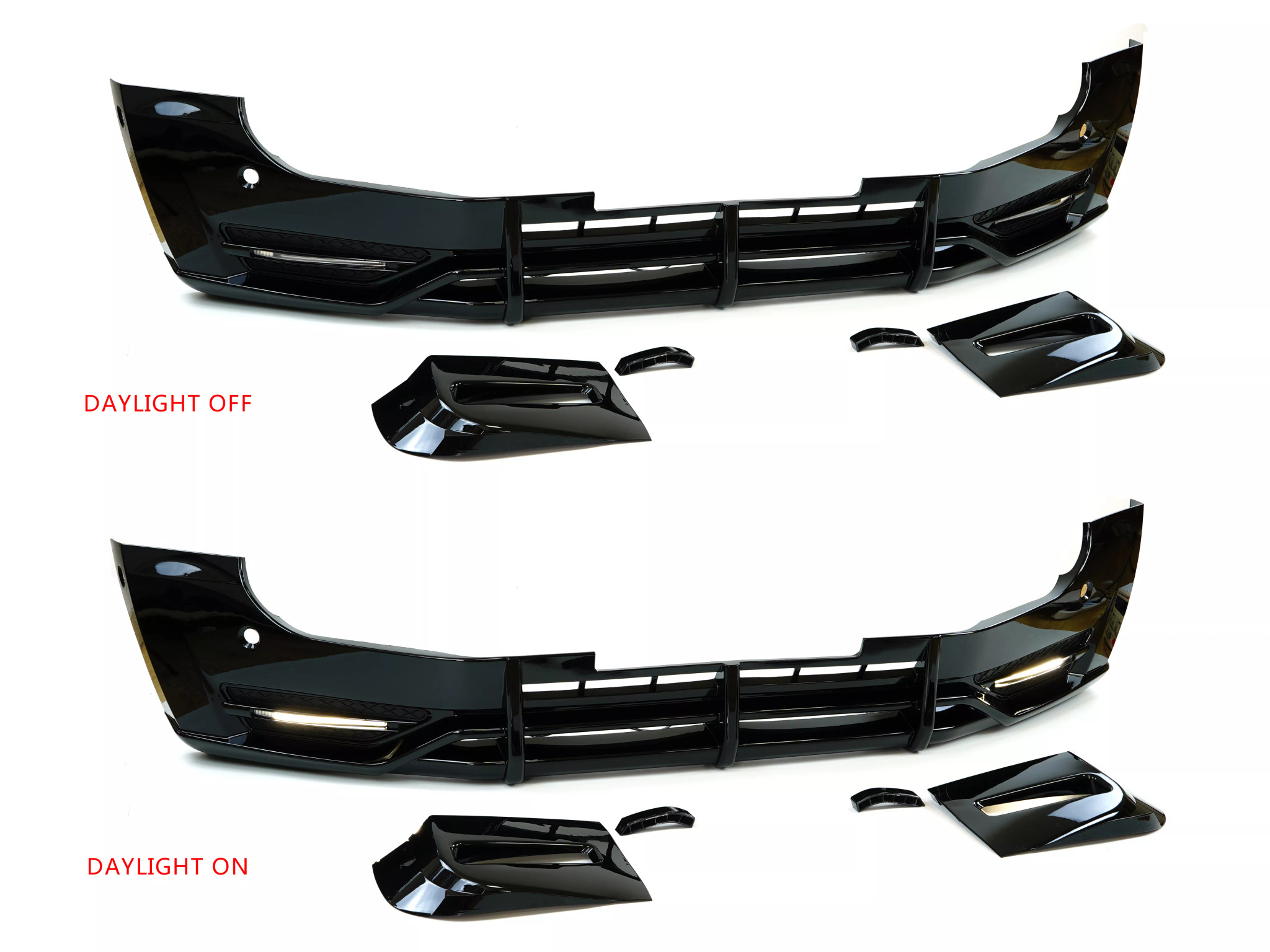 Land Rover Side Pods Land Rover Defender 2020> 90 & 110 LDFL Front Lip DRL Side Pods ...